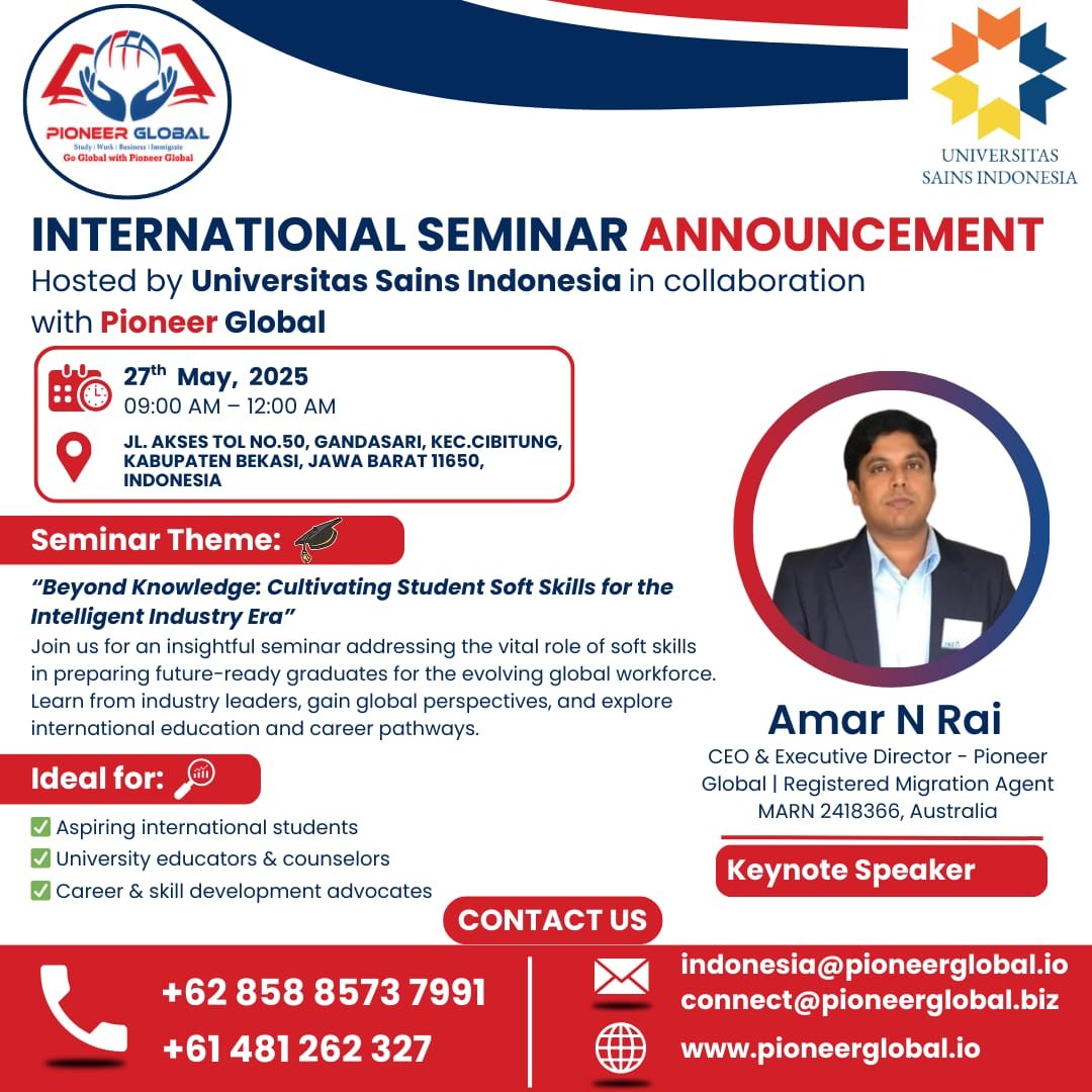 INTERNATIONAL SEMINAR ANNOUNCEMENT